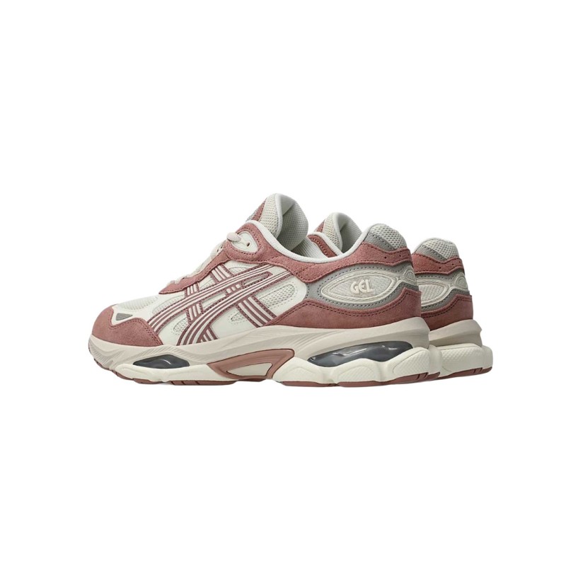asics gel nyc 2.0 oatmeal umeboshi vue de la paire coté gauche