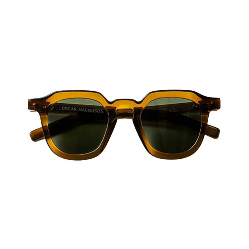 lunettes de soleil deckard de la marque oscar magnuson couleur burnt yellow
