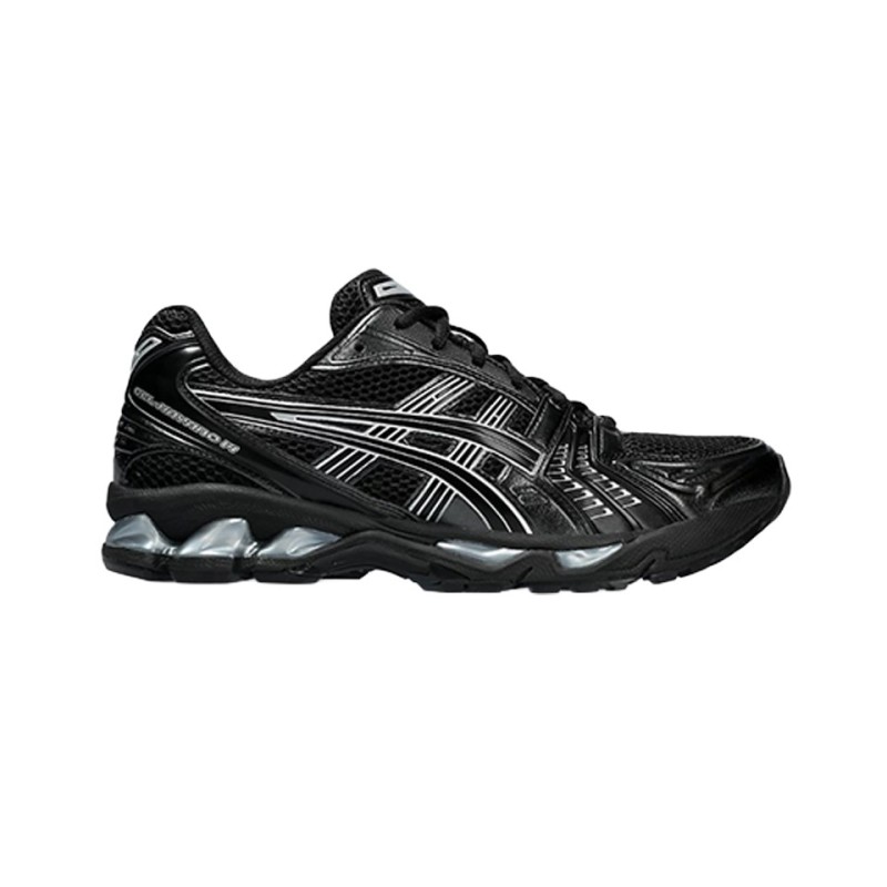 gel kayano 14 black pure silver