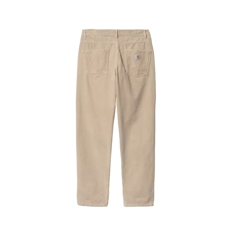 carhartt wip newel pant corduroy couleur wall vue de dos