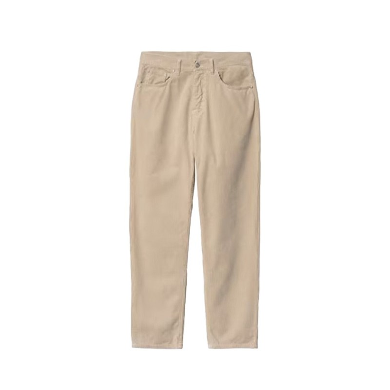 carhartt wip newel pant corduroy couleur wall vue de face