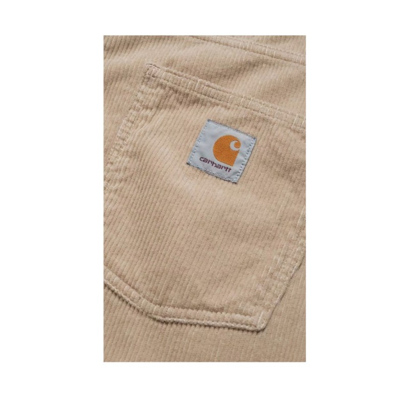 carhartt wip newel pant corduroy couleur wall vue de detail