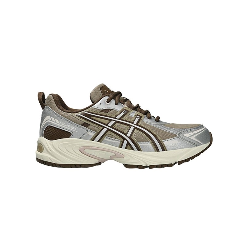 asics gel ventx driftwood pure silver vue coté droit