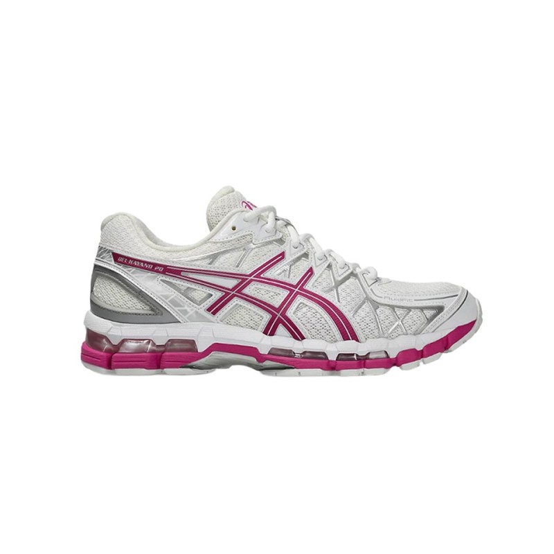 asics gel kayano 20 white raspberry vue coté droit