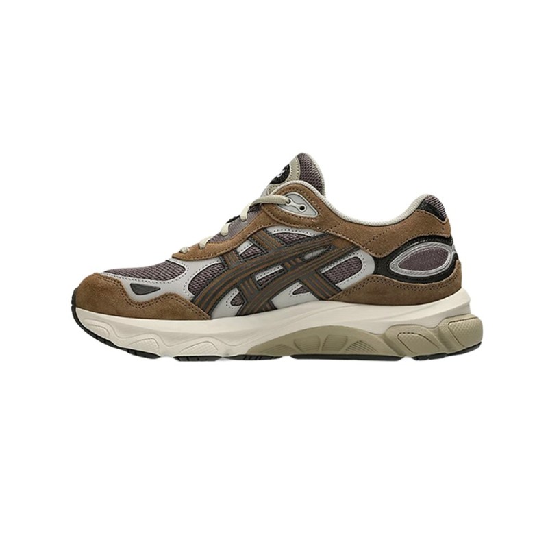 asics gel nyc 2.0 cocoa powder brown strom vue cote gauche