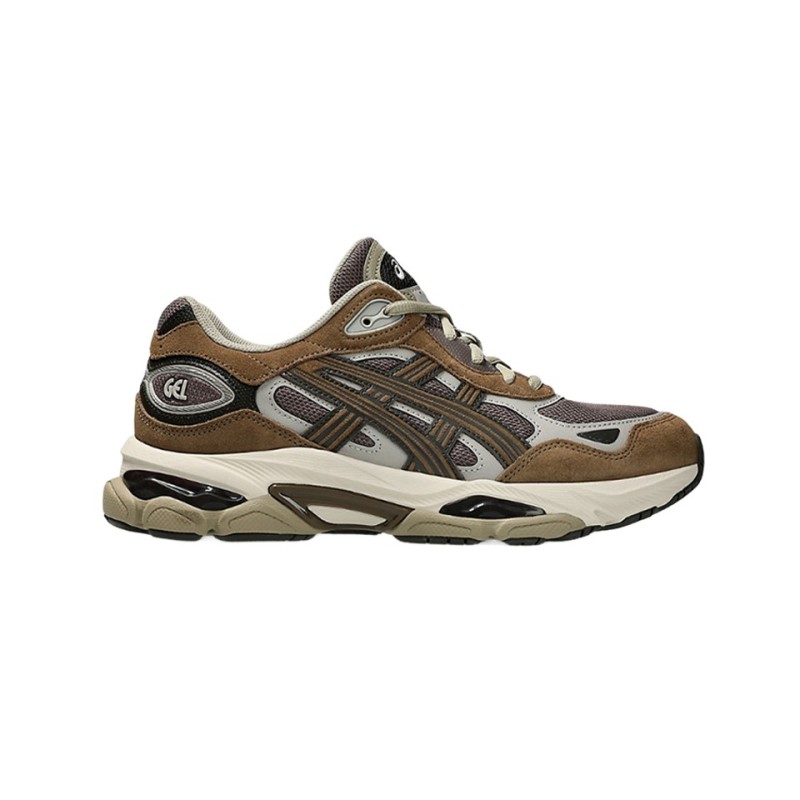 asics gel nyc 2.0 cocoa powder brown strom vue cote droit