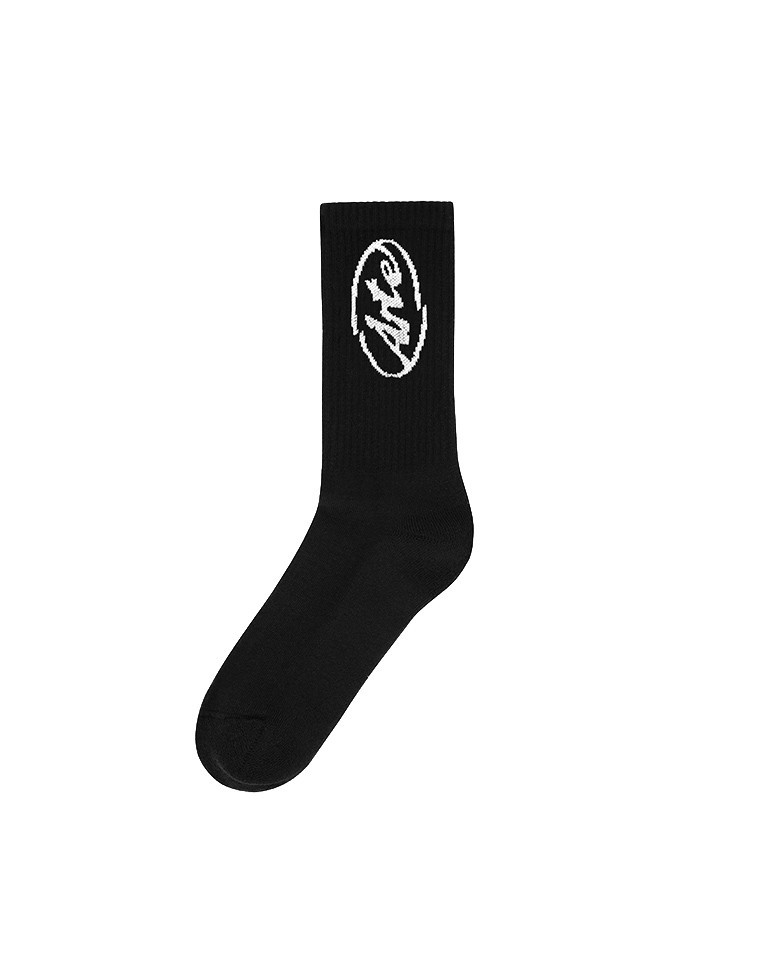 Circle logo socks black