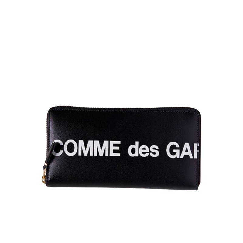 comme des garçons wallet portefeuille huge black sa0110hl vue de face
