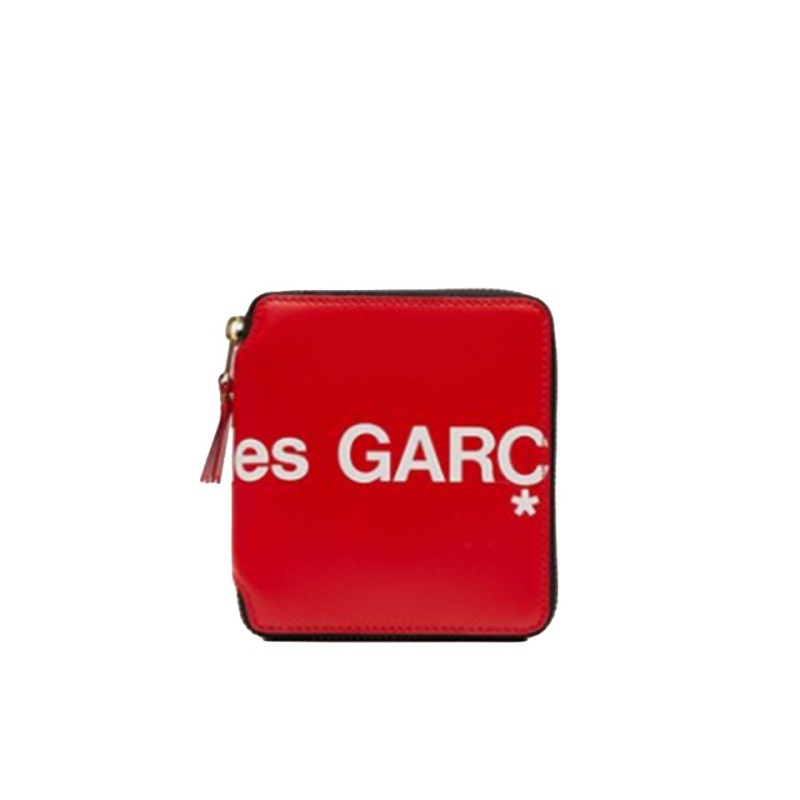 portefeuille huge logo red sa2100hl comme des garçons wallet vue arriere