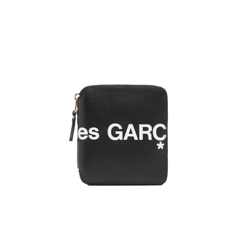 portefeuille huge logo black sa2100hl comme des garçons wallet vue arriere