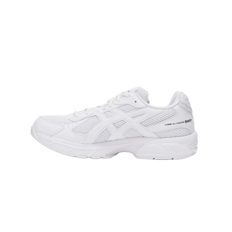 cdg shirt asics gel 1130 white vue cote gauche