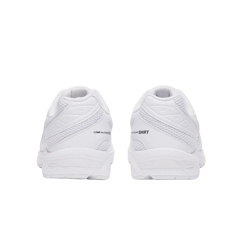 cdg shirt asics gel 1130 white vue arriere