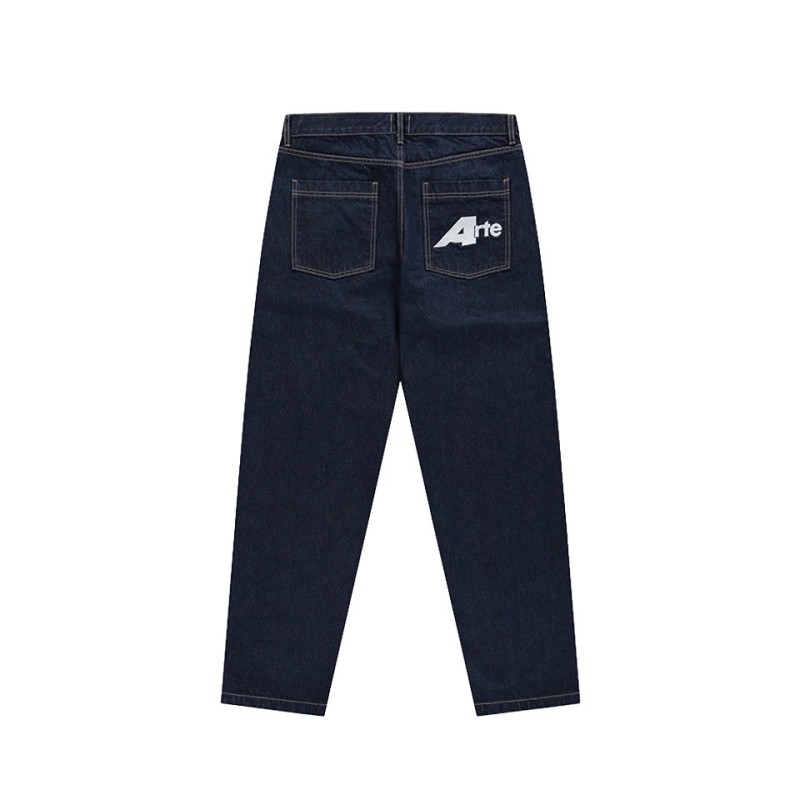 arte big a uniform denim pants vue de dos