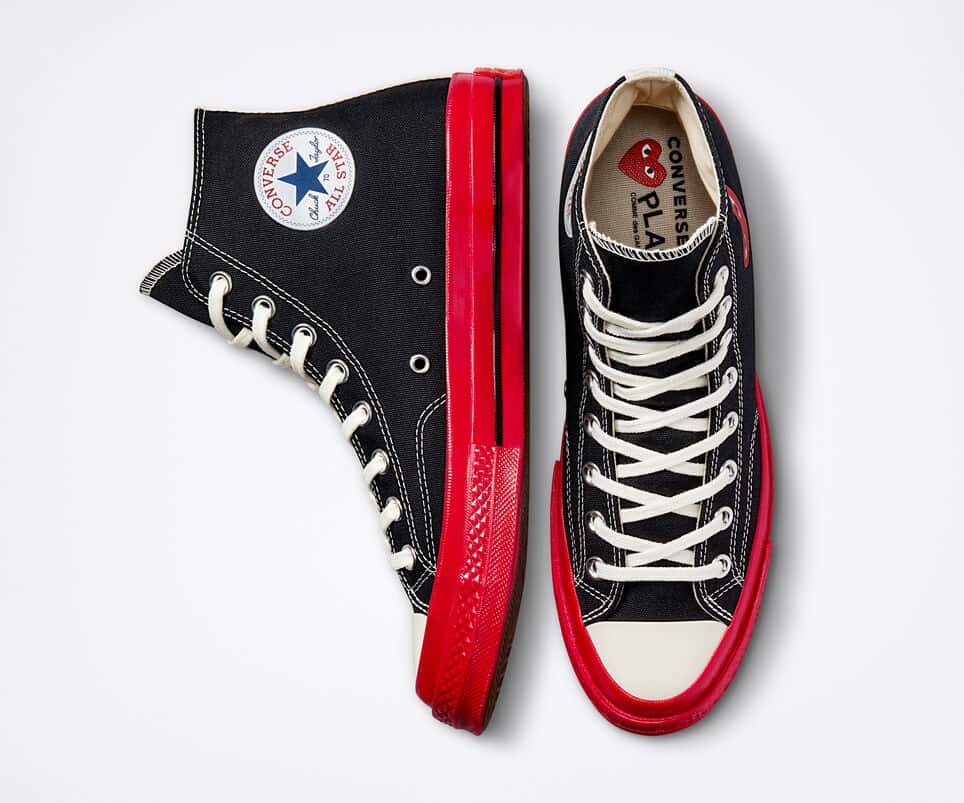 converse cdg noire