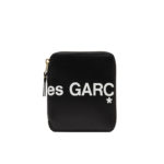 Portefeuille zippé Huge Logo SA2100HL Black par Comme des Garçons Wallets vue de face