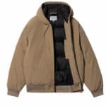 active cold jacket couleur leather vue de face et ouverte sur fond blanc