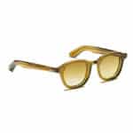 lunettes moscot dahven olive brown vue de profil sur fond blanc