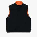 sherpa reversible stussy couleur tangerine coté noir vue de face