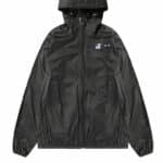 cdg play x kway veste zippée black de face