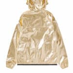 cdg play x kway veste zippée gold vue de dos