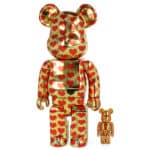 bearbrick gold heart vue de face