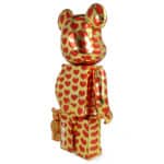 bearbrick gold heart vue de dos