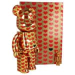 bearbrick gold heart vue d'ensemble