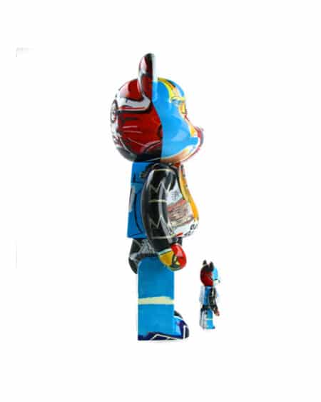 bearbrick 400% +100% jean michel basquiat special vue de profil