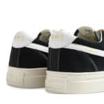 swc dellow suede black white vue du détail arrière talon