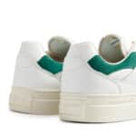 swc pearl leather white green vue détail talon