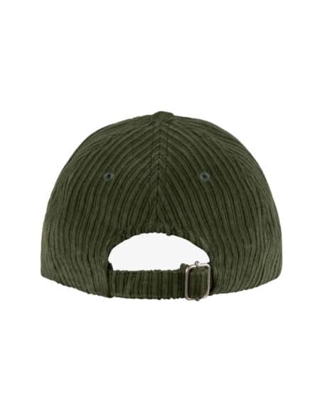 apc casquette charlie velours vert foret vue arriere