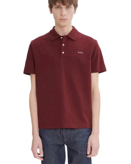 APC Polo standard bordeaux sur mannequin vue de face