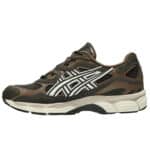 asics gel nyc black coffee vue coté gauche