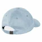 casquette harlem cap velours couleur bleu clair vue arriere