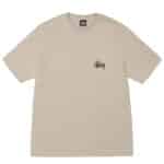 basic stussy tee couleur khaki vue de face