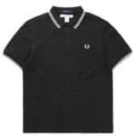 polo vert cdg x fred perry vue de face