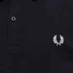 polo navy cdg x fred perry vue de detail