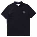 polo navy cdg x fred perry vue de face