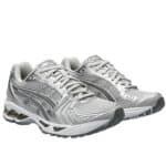 asics gel kayano 14 cloud grey clay grey vue paire cote droit