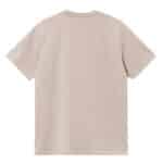t-shirt chase manches courtes de la marque carhartt wip couleur dusky beige vue de dos