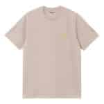 t-shirt chase manches courtes de la marque carhartt wip couleur dusky beige vue de face