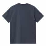 t-shirt chase manches courtes de la marque carhartt wip couleur dusky blue vue de dos