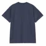 t shirt pocket heart manches courtes de couleur bleue de la marque carhartt wip vue de dos