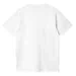 t shirt pocket heart manches courtes de couleur blanche de la marque carhartt wip vue de dos
