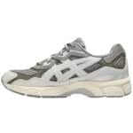 asics gel nyc couleur steeple grey et cream vue du cote gauche