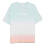 apc x asics tshirt wind dip dye vue de devant