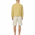 Le sweatshirt aquae couleur beige de la marque homecore vue de dos porté par un mannequin