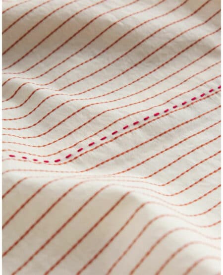 chemise pala impreza de couleur white red de la marque homecore vue de detail