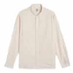 chemise pala impreza de couleur white red de la marque homecore vue de face
