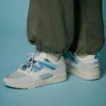 karhu fusion foggy dew blue heaven vue sur mannequin